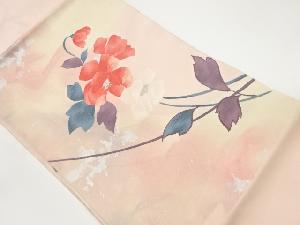 花模様織出し名古屋帯